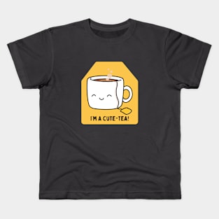 I'm a cute-tea- a cute funny tea design Kids T-Shirt